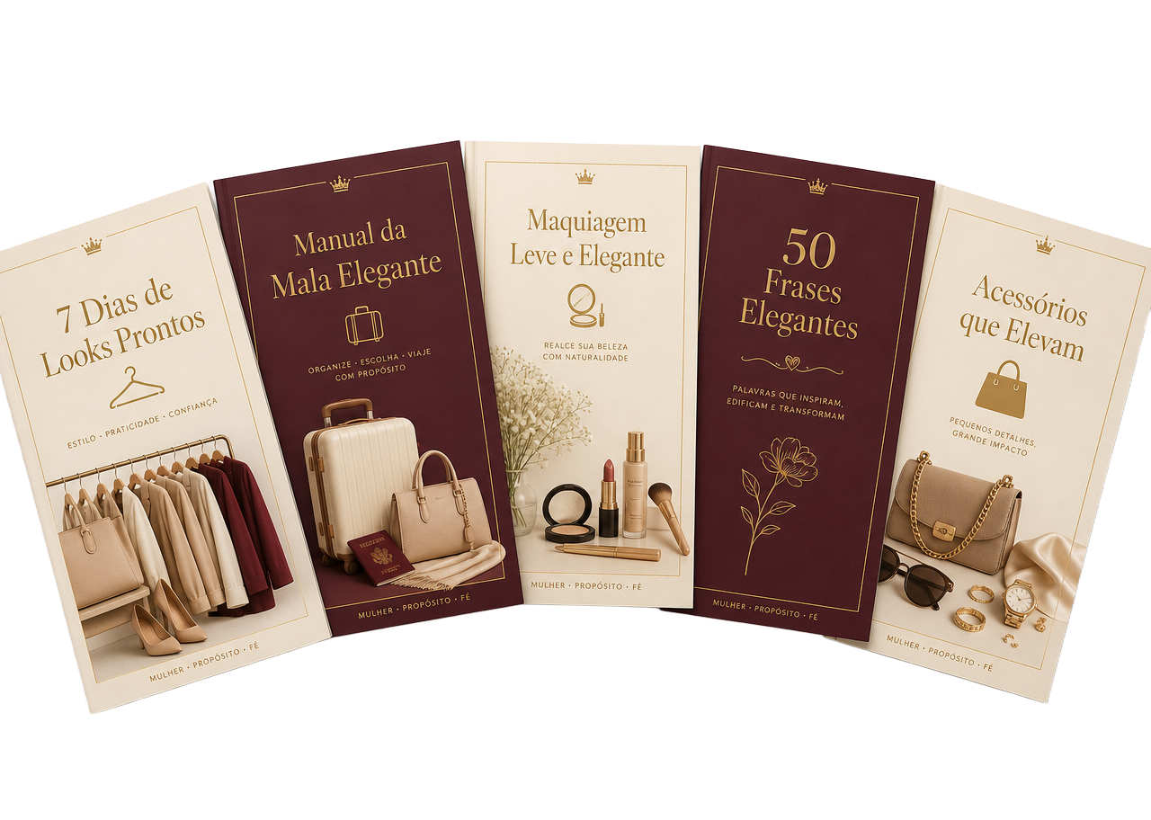 Capas dos cinco e-books bônus incluídos na oferta completa